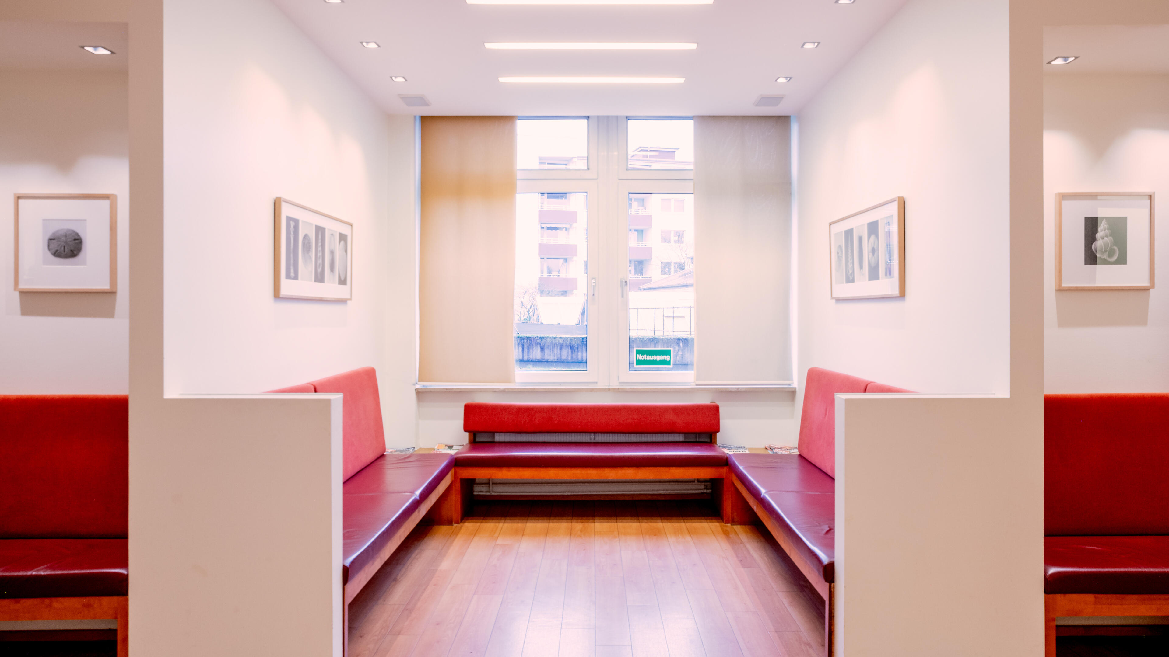 Wartezimmer Blick aus dem Fenster